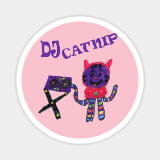 DJ Catnip from Gabbys Dollhouse Drawing Magnet